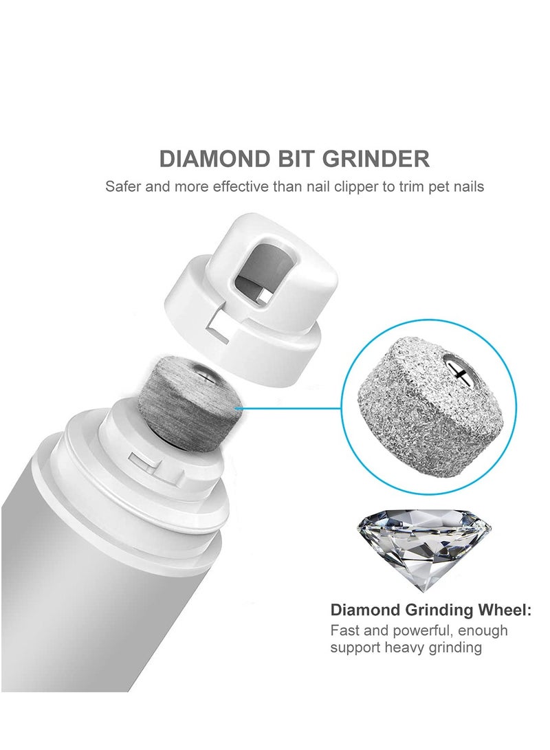 مجموعة مبرد أظافر الكلاب، وماكينات قص وتهذيب، كهربائية فائقة الهدوء قابلة لإعادة الشحن للحيوانات الأليفة، للكلاب الصغيرة والكبيرة والقطط وتقليم أظافر القدمين والمخالب - Image 5